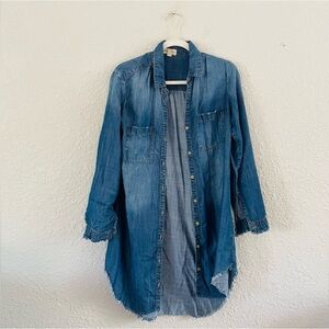 Cloth & Stone Blue Denim Shirt
